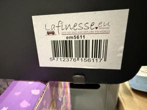 Lys skilt fra Danske Lafinesse, butiks pris 2499kr