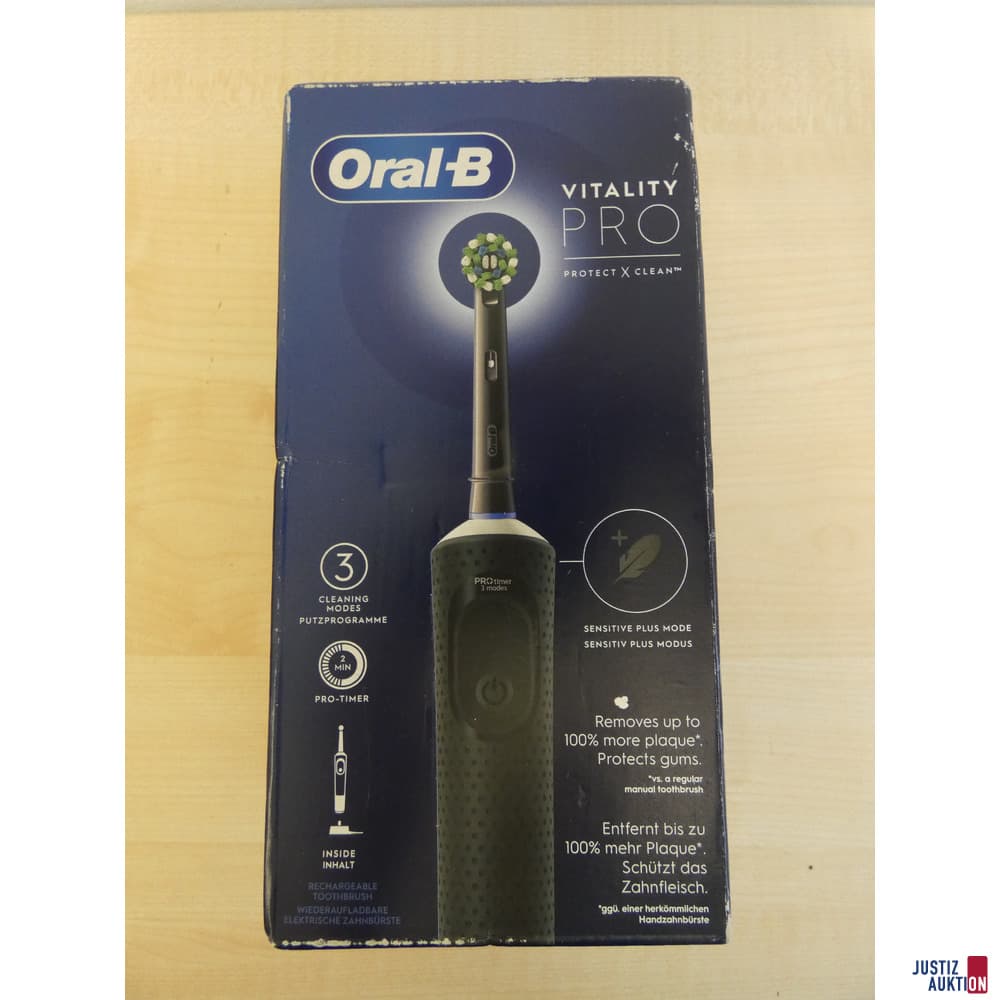 an electric toothbrush Oral-B