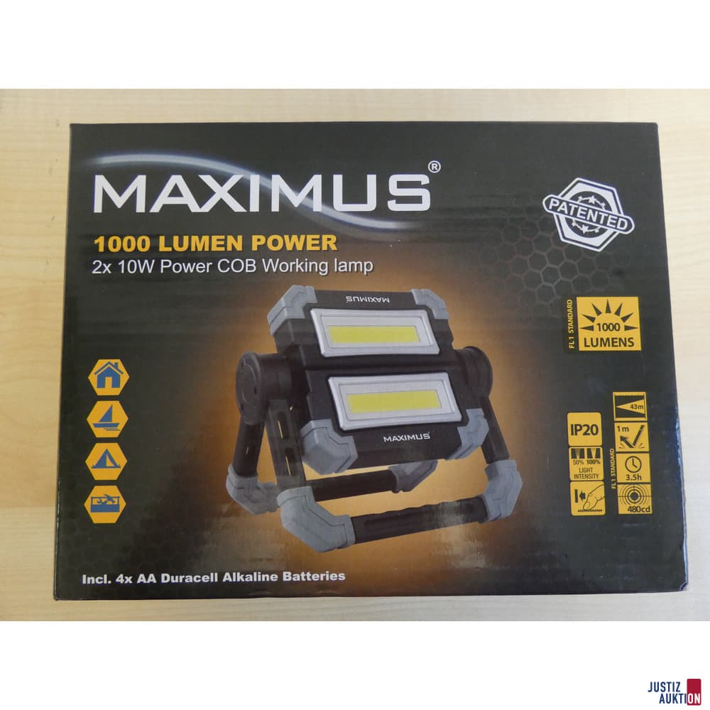 a working lamp Maximus 1000 Lumen