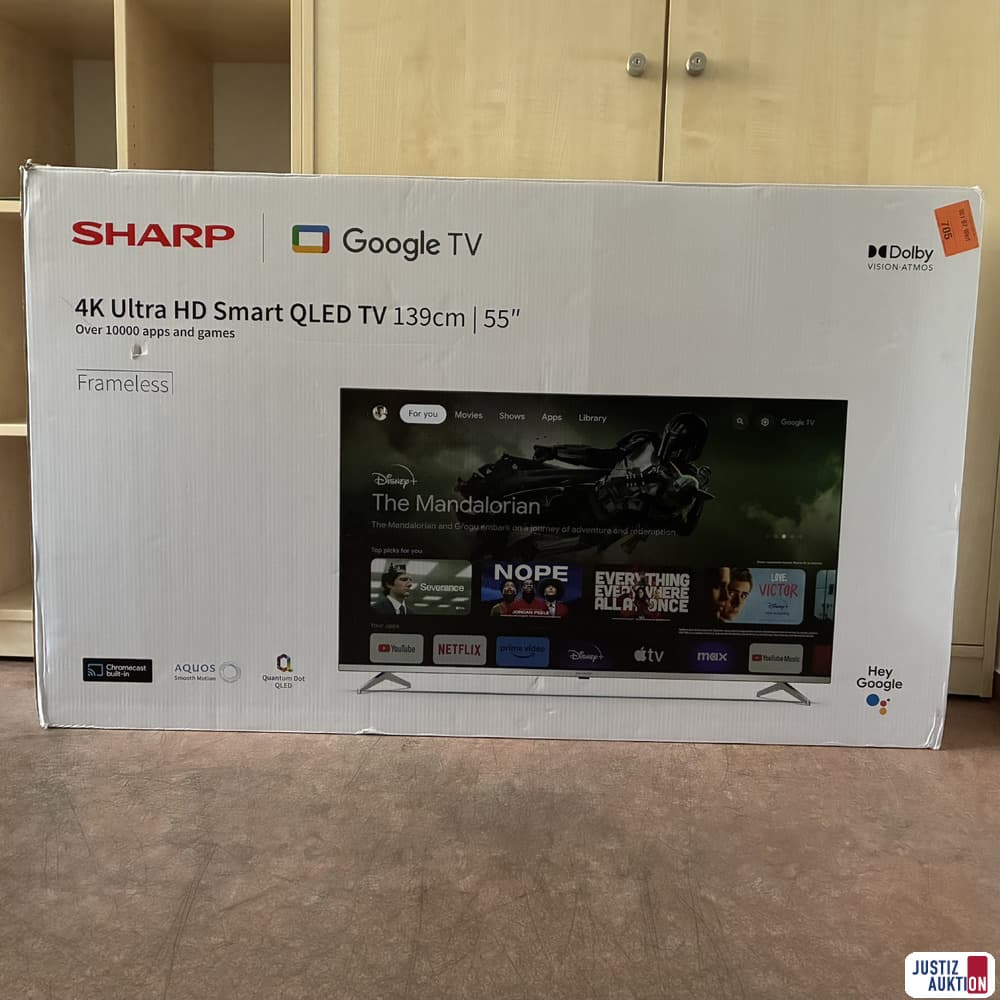 SHARP 4K Ultra HD Smart QLED TV Flatscreen TV
