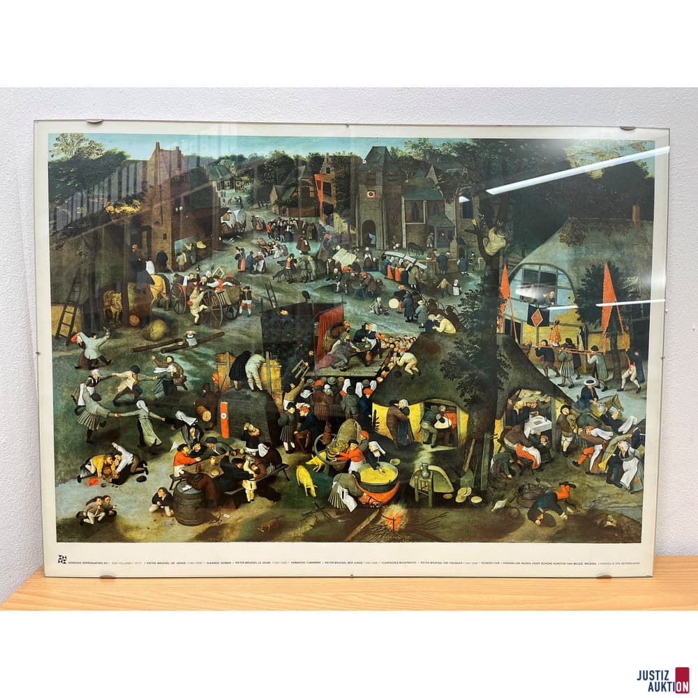 Poster Flemish Kermis Brueghel
