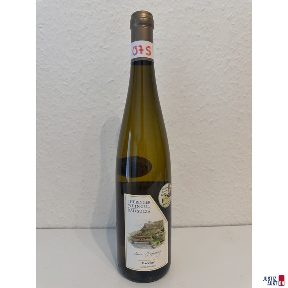 Thuringian winery Bad Sulza Grafenberg Bacchus dry