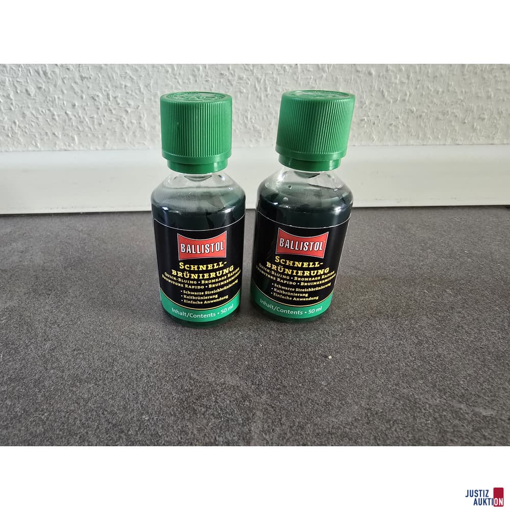 2 bottles Ballistol Quick Bluing 50 ml