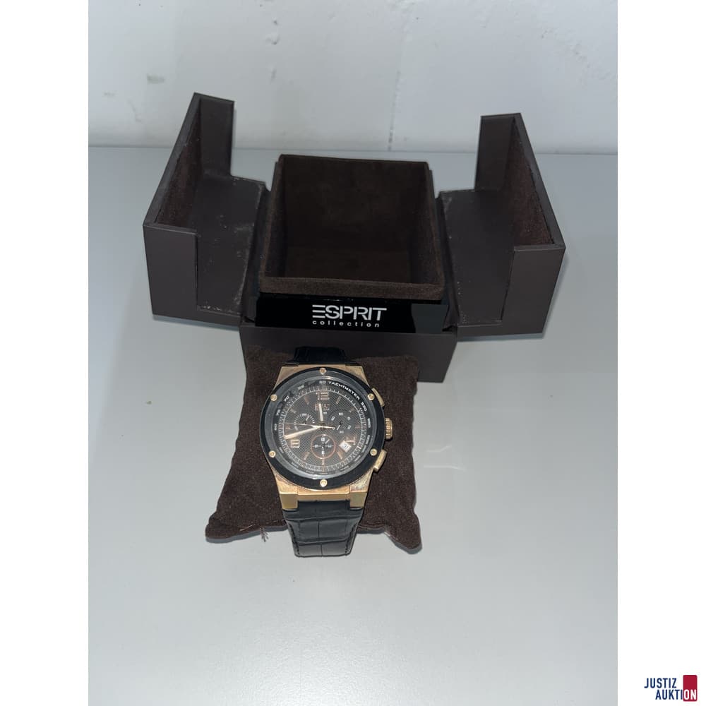 V57/26 Esprit Men's Watch Chronograph Roségold /Black