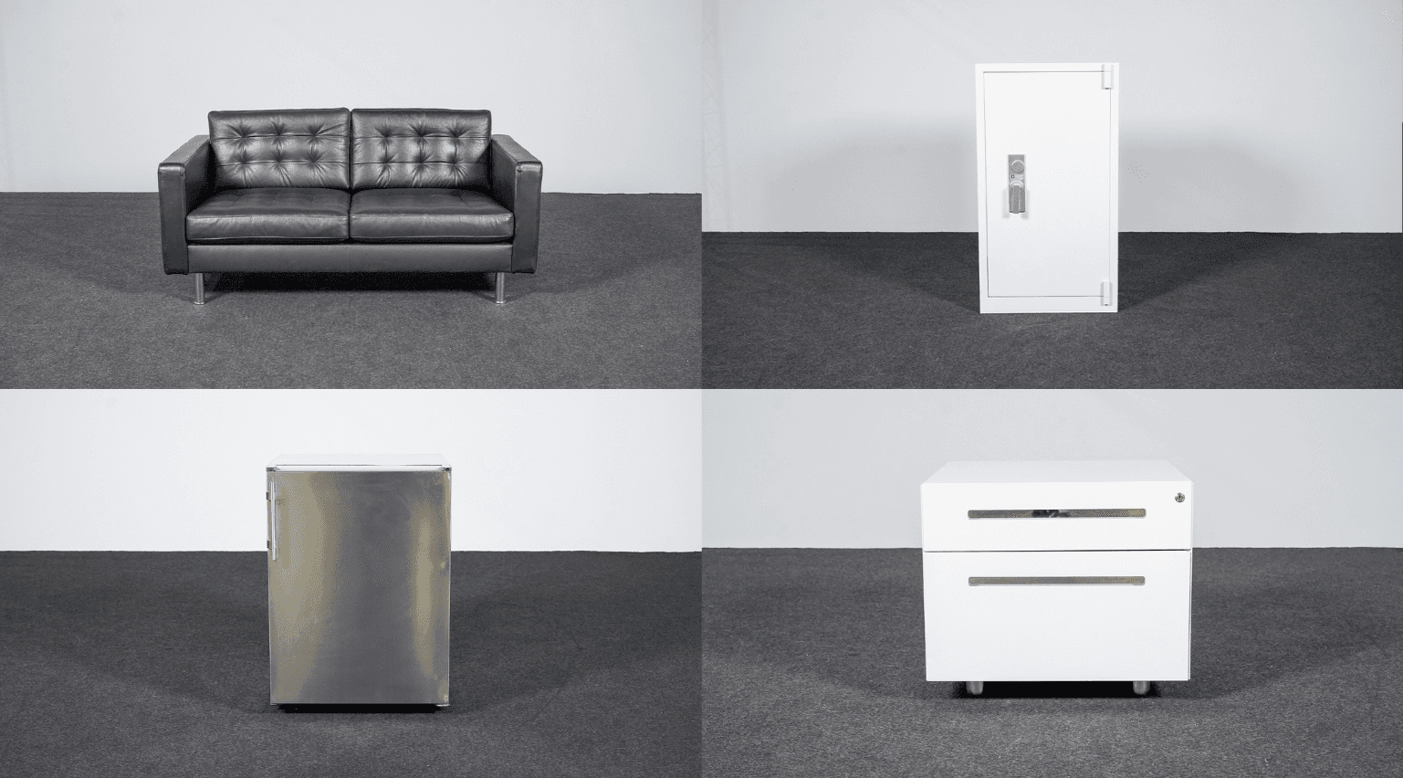 Büroauflösung: Loungemöbel, Technik, Arbeitsplätze, Pflanzen uvm.