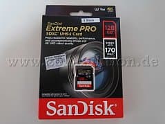SanDisk Extreme PRO 128 GB, SDXC UHS-I Card
