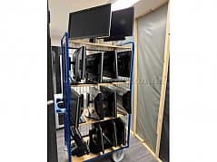 various monitors from Dell, HP 24 inch