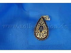 Pendant 750 gold with 28 grenades