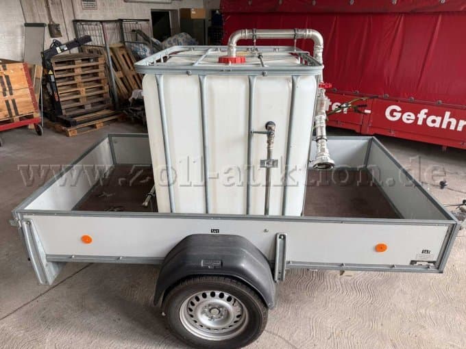 Pendant open box of Westfalia 1,4to.with water tank 1.000 Ltr.