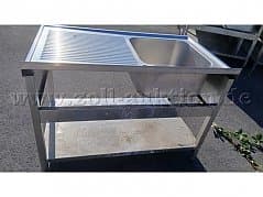 Bartscher commercial sink 700, B120, left basin
