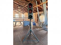 Construction Site Traffic Light on Tripod