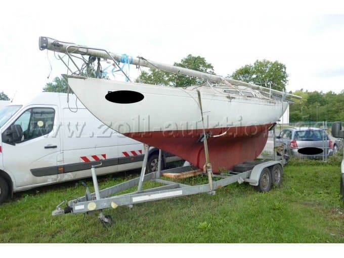Boat trailer Heku type: 2700 with sailboat / accident & hobby vehicle