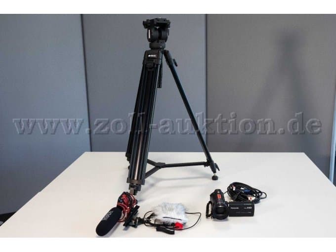 Bundle Filmtechnik: Directing microphone, camcorder and video photo tripod