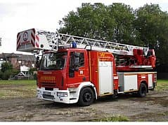 Rotating ladder DLK 23-12 CS Magirus, IVECO chassis