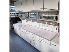 Energy cell, intermediate wall and hanging cabinets Wesemann