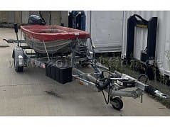 Fig boat transporter with Barro lifeboat with Yamaha F15 engine