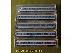 Fleischmann InterRegio long-distance car set 5 pieces in size H0
