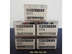 Fleischmann high-speed train set 5 pieces in size H0