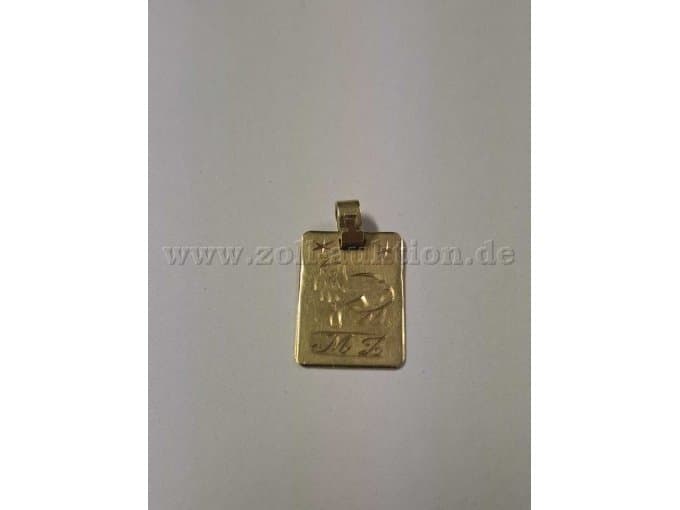 Gold pendant with animal motif – 585 gold