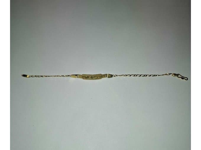 Gold bracelet with lettering – 585 gold