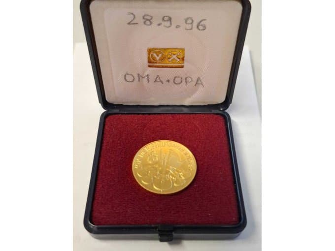 Gold coin *** Vienna Philharmonic, 1.000 Schilling*** 1/2 oz Feingold