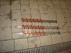 Hedge trimmer blades, 3 pieces for HSA 86
