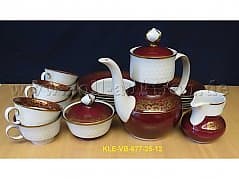 Coffee service, 1 bonboniere and 1 pompous bowl of the brand Reichenbach