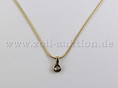 Yellow Gold Chain with Pendant 585/1000, used