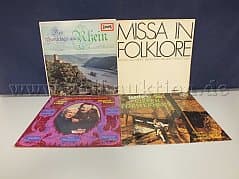 mixed lot, 4 records genre "Schlager"