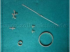 Mixed lot of ear and arm jewelry, ring, pendant 916/- GG / 22 carat
