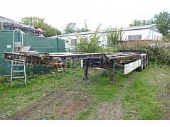 Truck semitrailer Krone semitrailer SDC27 / Accident & Bastler vehicle