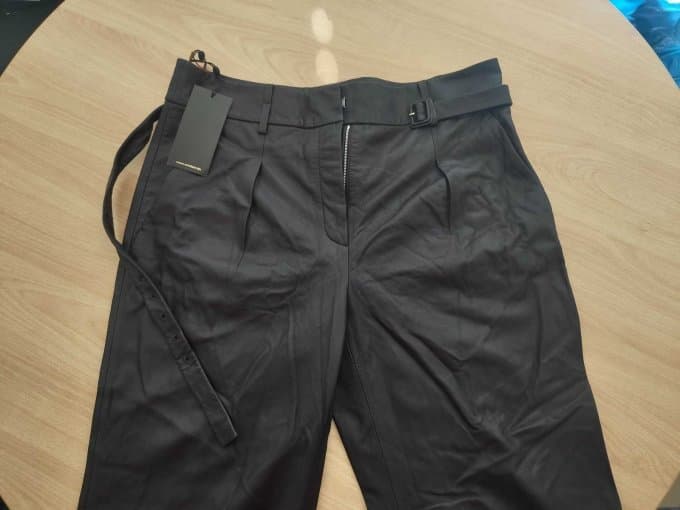 Leather Trousers, Brand Windsor, Size 40, Brown