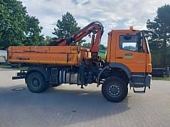 1 Mercedes-Benz Axor 1829 Lkw –Dreiseitenkipper mit Atlas Ladekran
