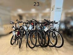 Pedelec and 9 wheels in a mixed lot, different types and brands