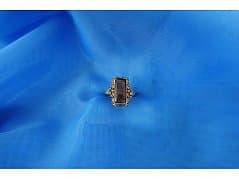 Ring 585 gold with 1 garnet