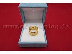 Ring in 750/- yellow gold; size 56; 19.5g with brilliant diamonds and ruby