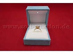 Ring in 750/- yellow gold with brilliant, 3.2 g; size 57