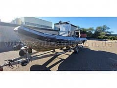 Inflatable 6.5 of the Fa Deutsche Inflator GmbH with Harbeck Trailer