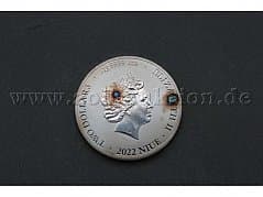 Silver coin 2 Dollars - Elisabeth II Bitcoin (fine silver 999)