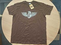 T-Shirt, Brand B&C, Size XL, brown with print