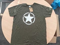 T-Shirt, Brand B&C, Size XXL, Green with Print