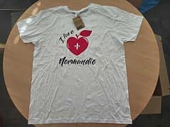 T-shirt, brand B&C, size XXL, white with print
