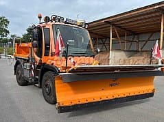 Unimog U400 405/12 with Gmeiner Spreader and Epoch Folding Snow Plow