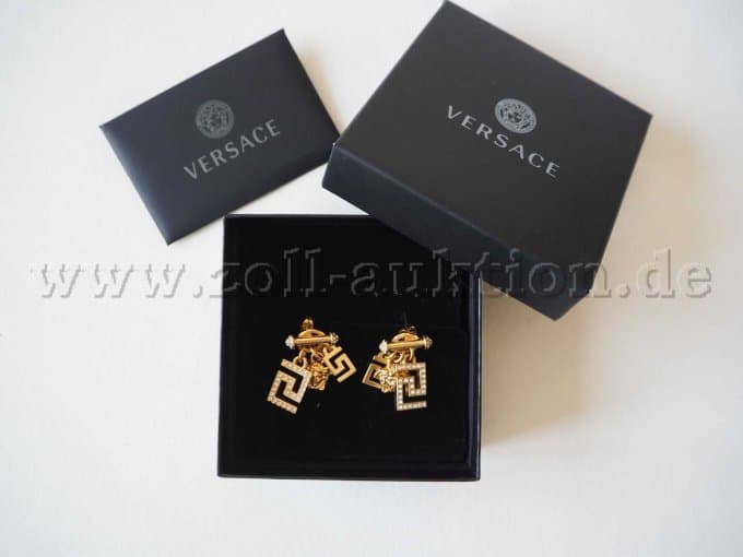 Versace earrings with rhinestones