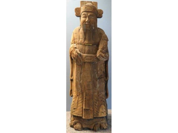 Asian wooden figure