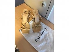 Original Pair of Carrano Sandals, Nude Rose, Size 41, New