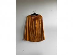 Basic Apparel Midi Skirt, inca gold, size XS, new
