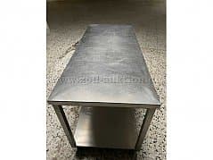 Stainless steel work tables, manufacturer unknown