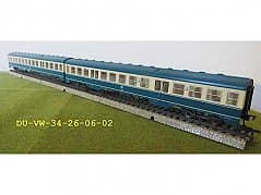 2 Fleischmann Mittelwagen 4436 für Triebwagen Baureihe 614 in der Baugröße H0