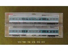 Fleischmann Middle Car 4439K and 74439 for BR 614 Train in H0 Scale